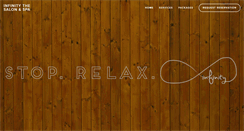 Desktop Screenshot of infinitythesalonandspa.com